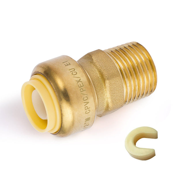 1/2" x 1/2" M Push Fit Male Adapter Plumbingsell