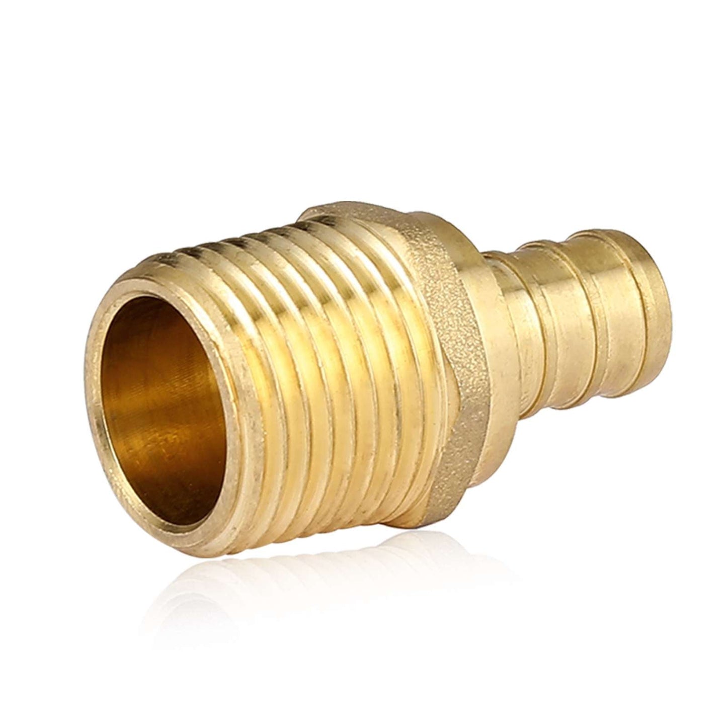 PEX-B Crimp 1/2" PEX x 1/2" Male Threaded Adapter (Lead Free)