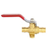 1/2" PEX Expansion Drop Ear Ball Valve, Red (Lead Free) Plumbingsell