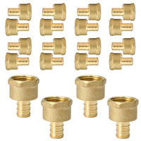 30 Pcs PEX-B Crimp 1/2" PEX x 1/2" Female Threaded Adapter (Lead Free)