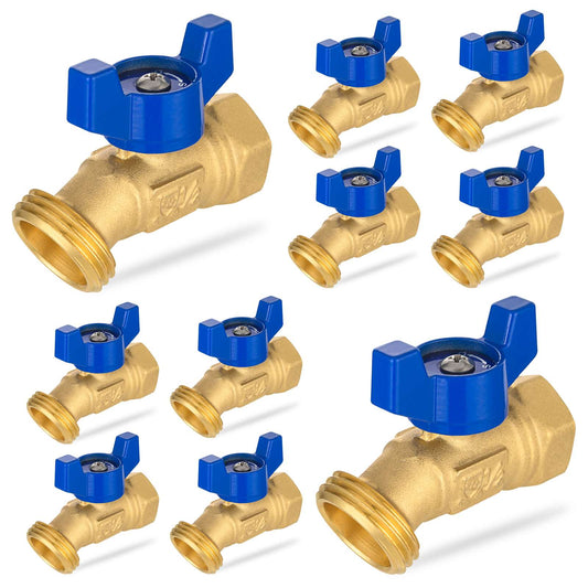 10 Pcs 1/2" FNPT X 3/4" GHT Spigot, Hose Bibb Valve