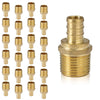 30 Pcs PEX-B Crimp 1/2" PEX x 1/2" Male Threaded Adapter (Lead Free)