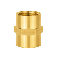 1/2" Female NPT Brass Hex Connector