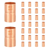10 Pcs 1-1/4" Copper Coupling With Rolled Stop at Wholesale Price