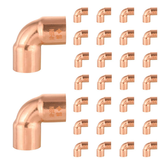 30 Pcs 1" 90º Short Radius Copper Elbow at Wholesale Price