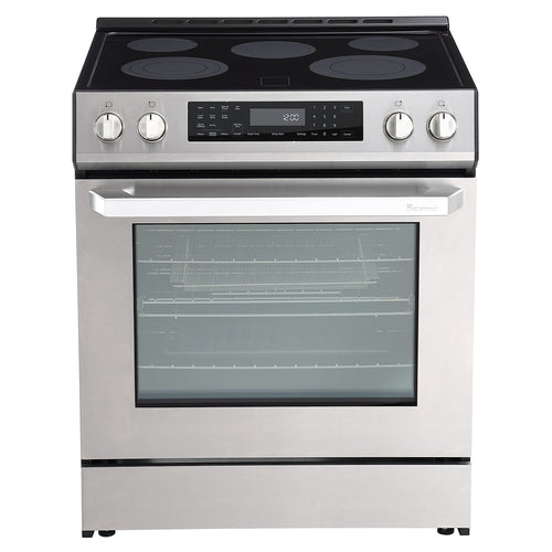 Rangaire 30" Electric Range Self-cleaning Air Fry True Convection Oven Slide-in Stainless Steel RRE303GS Rangaire Appliances