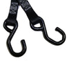 1" x 20 ft Heavy Duty Cam Buckle Tie Down Strap w/ Vinyl S Hooks | C120VS-BK RatchetStrap.Com