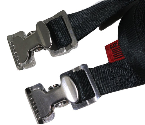 1" x 8 Ft Adjustable Stainless Steel Alligator Clip Tie Strap | AC108SS RatchetStrap.Com