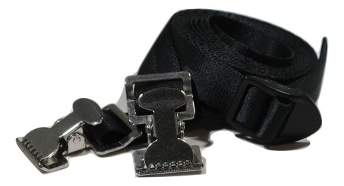 1" x 8 Ft Adjustable Stainless Steel Alligator Clip Tie Strap | AC108SS RatchetStrap.Com