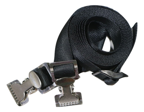1" x 8 Ft Adjustable Stainless Steel Alligator Clip Tie Strap | AC108SS RatchetStrap.Com