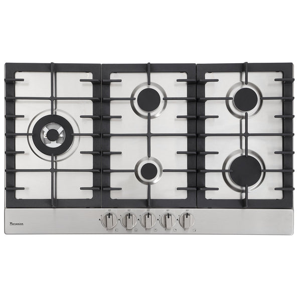 Rangaire 34" Gas Cooktop 5 Burners Stainless Steel RCG341S Rangaire Appliances
