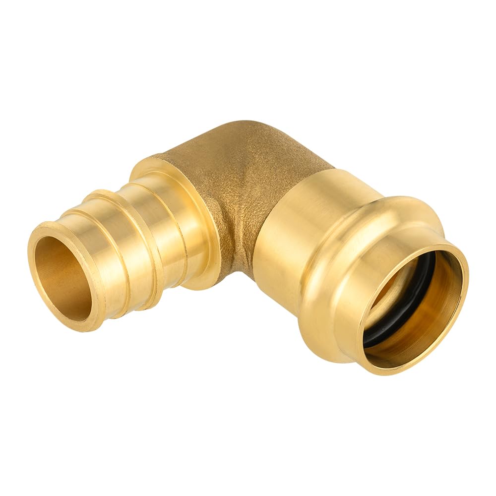 3/4" Press x 3/4" PEX Expansion Brass Elbow (Lead Free)