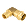 1/2" Copper Press x 1/2" PEX Expansion Brass Elbow (Lead Free)