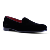 10-102-BLK VELVET TUX Shoe, Black Zelli Italia