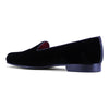 10-102-BLK VELVET TUX Shoe, Black Zelli Italia