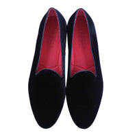 10-102-BLK VELVET TUX Shoe, Black Zelli Italia