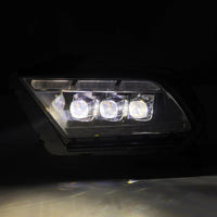 AlphaRex 10-12 Ford Mustang MK II NOVA-Series LED Projector Headlights Black OffRoadUSA.com