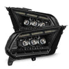 AlphaRex 10-12 Ford Mustang MK II NOVA-Series LED Projector Headlights Alpha-Black OffRoadUSA.com