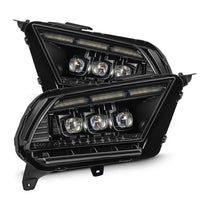 AlphaRex 10-12 Ford Mustang MK II NOVA-Series LED Projector Headlights Alpha-Black OffRoadUSA.com