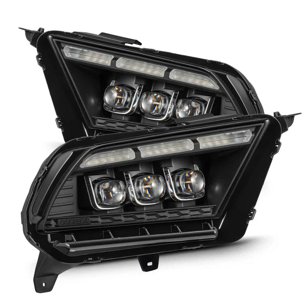 AlphaRex 10-12 Ford Mustang MK II NOVA-Series LED Projector Headlights Black OffRoadUSA.com
