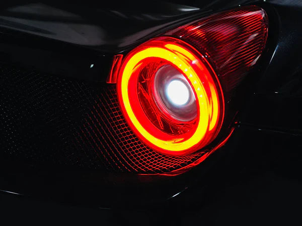 AlphaRex 10-15 Ferrari 458 NOVA-Series Prismatic LED Tail Lights - Smoke