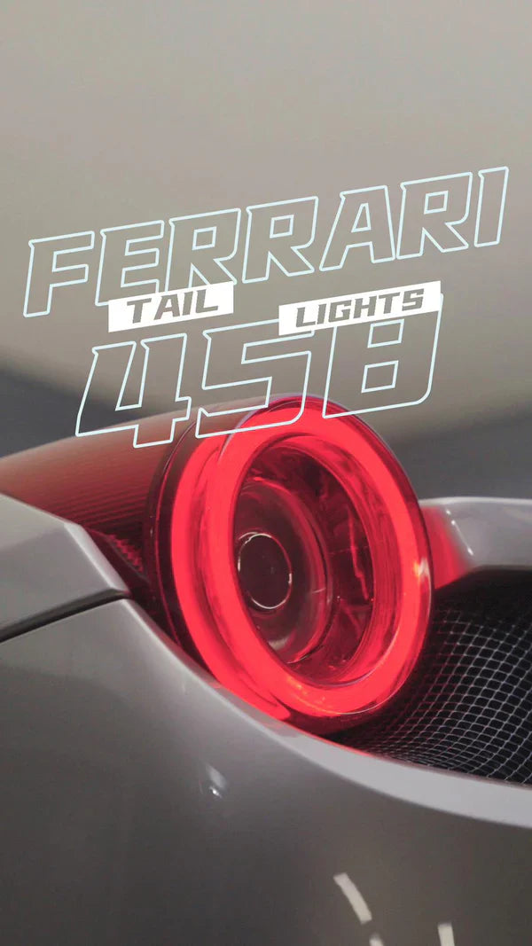 AlphaRex 10-15 Ferrari 458 NOVA-Series Prismatic LED Tail Lights - Smoke