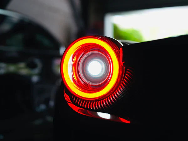AlphaRex 10-15 Ferrari 458 NOVA-Series Prismatic LED Tail Lights - Red Smoke