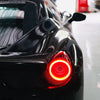 AlphaRex 10-15 Ferrari 458 NOVA-Series Prismatic LED Tail Lights - Red Clear OffRoadUSA.com