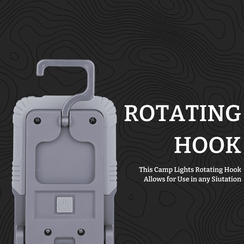 Cascade Mountain Tech 250 L LED Multi-Use Camp Light, Three Positioning Features - Light Blue EasyOptionXY LLC