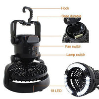 Portable LED Camping Lantern with Ceiling Fan - Hurricane Emergency Survival Kit EasyOptionXY LLC