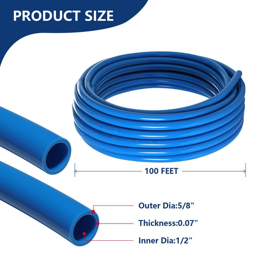 1/2" 100ft PEX-B Pipe (Blue & Cutter) Plumbingsell