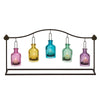 DecMode 5 Holder Multi Colored Metal Hanging Bottle Decorative Candle Lantern EasyOptionXY LLC