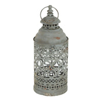DecMode 2 Holder Black Metal Decorative Candle Lantern with Intricate Scroll Work, Set of 2 EasyOptionXY LLC