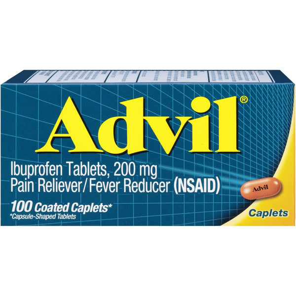 Advil Pain and Headache Reliever Ibuprofen Caplets; 200 mg; 100 Count EasyOptionXY LLC