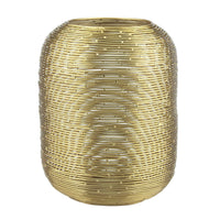 Sofia Home Medium Metal Wire Hurricane Candle Holder, Gold EasyOptionXY LLC