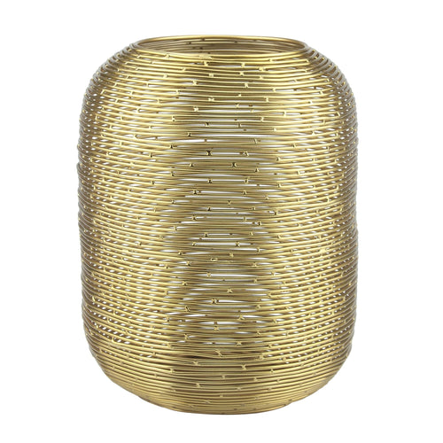 Sofia Home Medium Metal Wire Hurricane Candle Holder, Gold EasyOptionXY LLC