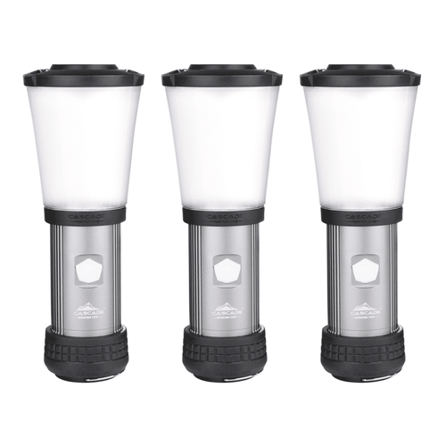 Cascade Mountain Tech 500-Lumen IPX4 LED Flashlight Lantern - 3 Pack EasyOptionXY LLC