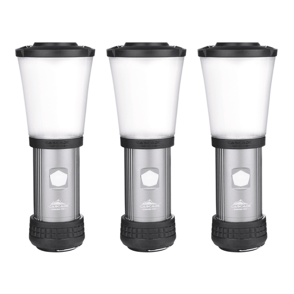 Cascade Mountain Tech 500-Lumen IPX4 LED Flashlight Lantern - 3 Pack EasyOptionXY LLC