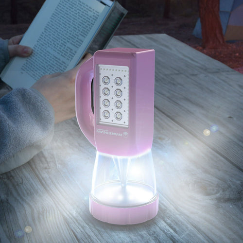 3 in 1 LED Lantern, Flashlight and Panel Light, Lightweight Camping Lantern By Wakeman Outdoors (For Camping Hiking Reading and Emergency) (Pink) EasyOptionXY LLC