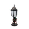 Gerson 18.7in H brushed bronze plastic lantern with fireglow LED and timer EasyOptionXY LLC
