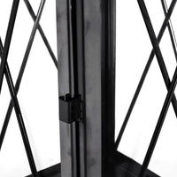 Demijen Stainless Steel 14" Lantern, Black EasyOptionXY LLC