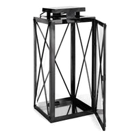 Demijen Stainless Steel 14" Lantern, Black EasyOptionXY LLC