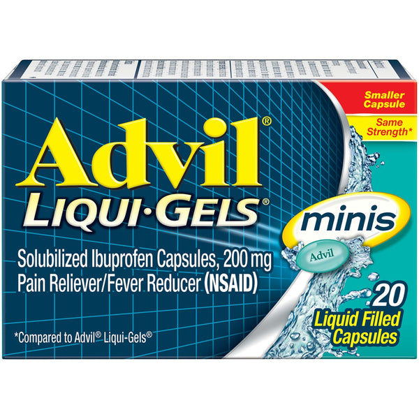Advil Liqui-Gels Minis Pain and Headache Reliever Ibuprofen Capsules; 200 mg; 20 Count EasyOptionXY LLC