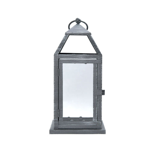 Elements 12-inch Classic Metal Decorative Lantern in Gray EasyOptionXY LLC