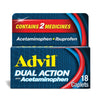 Advil Dual Action With Acetaminophen Pain and Headache Reliever; 18 Count EasyOptionXY LLC