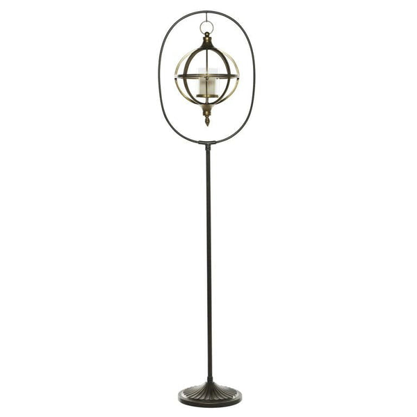 DecMode 16"W, 66"H Metal Candle Lantern, Bronze, 1 - Piece EasyOptionXY LLC