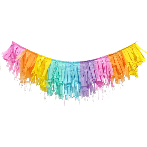 Way to Celebrate! Pastel Tissue Garland 1Ct 72" Multicolor Party Decoration EasyOptionXY LLC