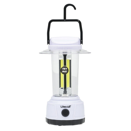 LitezAll 2000 Lumen COB LED Camping Lantern Powered by 4 D Batteries EasyOptionXY LLC