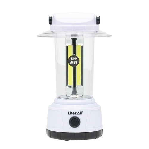 LitezAll 2000 Lumen COB LED Camping Lantern Powered by 4 D Batteries EasyOptionXY LLC