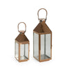 Kestrel Outdoor Stainless Steel Lantern Set, Rose Gold EasyOptionXY LLC